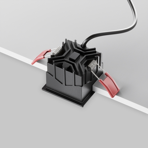 Встраиваемый светодиодный светильник Maytoni Alfa LED DL043-01-10W3K-SQ-B-1