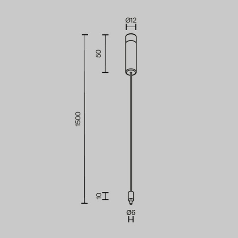 Основание и тросовый подвес для штанговой системы Maytoni AXITY CA009PM-BS