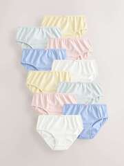 Трусы для девочки Next E87-083, 10 шт., Белый, Голубой, Розовый