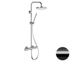 Remer EQ32X7MMM30CFP Душевая система с ручным душем и шлангом с термостатом Elegance EQ32X7MMM30CFP, черный брашир, шт фото