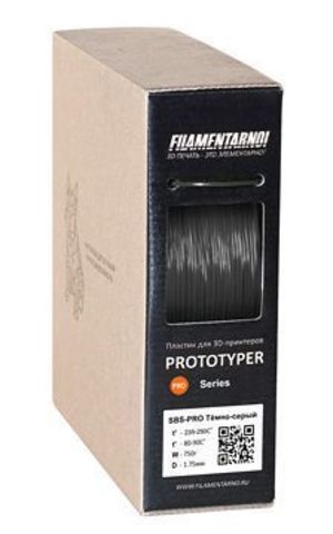 Пластик Filamentarno! SBS-Standart. Черный, 1.75 мм, 750 гр