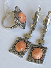 Хелли (кольцо + серьги из серебра)