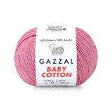 Пряжа Gazzal Baby Cotton 3468 барби