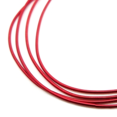 Канитель мягкая, гладкая KAN/MD, 0,7 мм глянец, красный