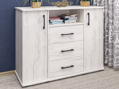 Комод К-15 крафт светлый