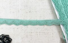 Кружево плетеное, ш. 2 см, мятный