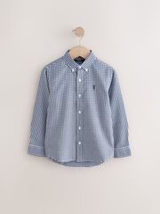 Рубашка для мальчика Next AT9-208, Синий, Белый