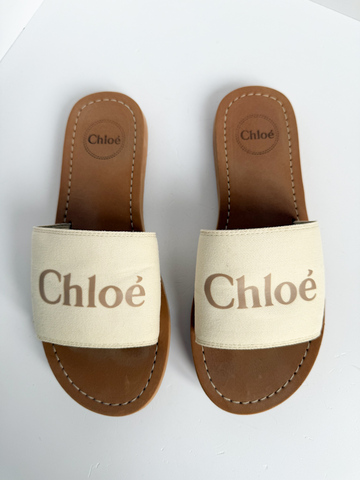 Текстильные шлёпанцы Chloe, 35