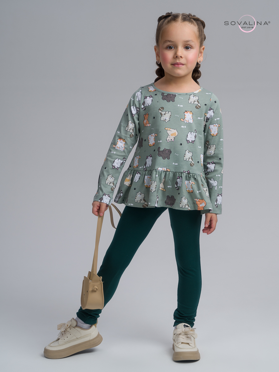 Костюм Алиса SG котята хаки-изумруд