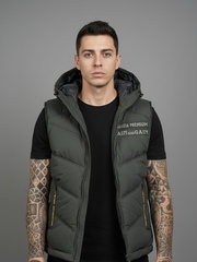 Безрукавка темно-оливковая Yakuza Premium 3966