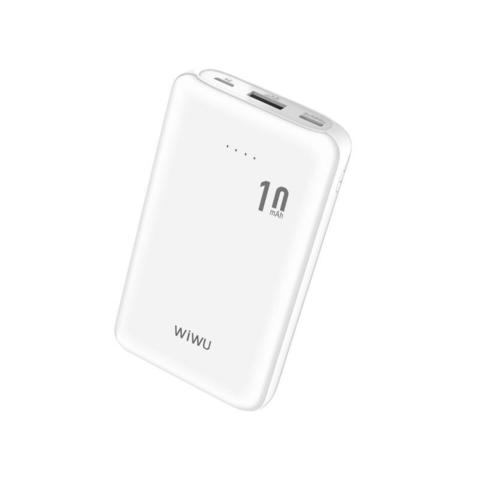 Аккумулятор WiWU JC-02 (10000 mAh, USB/Type-C) белый