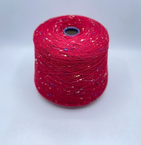 Filati Venezia (пр.Италия),art-Calzetteria Bottonato, 4/16 400/100гр, 75%Меринос, 25%Полиамид, цвет-Красный,твидовый, арт-36632