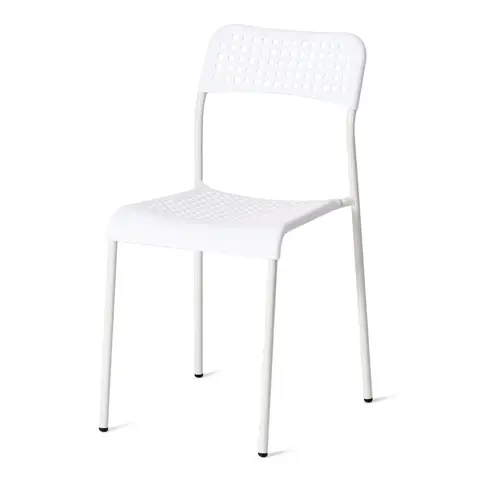 Стул Bengt белый, 42х47х78 см, полипропилен, металл
