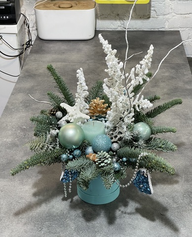 Композиция из нобилиса «Голубая ель»