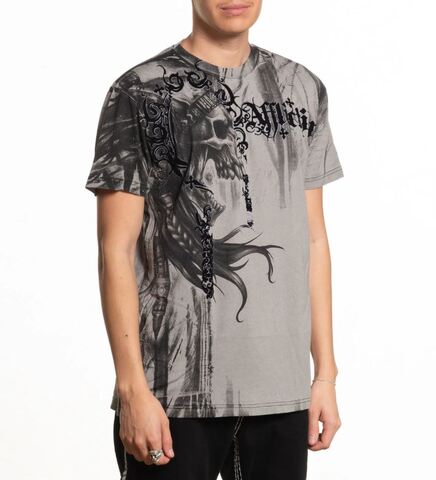 Affliction | Футболка мужская Indian Chief Tee Siver A28610LG справа