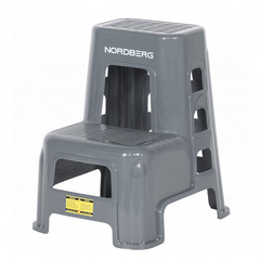 NORDBERG (TL35G) Табурет-стремянка, 2 ступени, серый