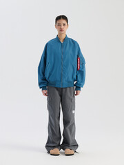 Бомбер Alpha Industries Logo L-2B Hunter Relaxed Denim Blue (Синий)