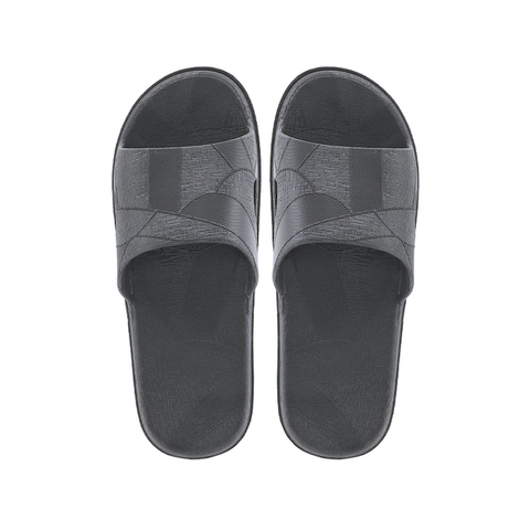 (1,5PV)Kardli Мужские шлепанцы 459 Абстрактные геометрические шлепанцы черные (41-42)