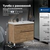 Aquanet 365930 Тумба с раковиной Nova Lite 2.0 90 R напольная цв. дуб рустикальный (365930)