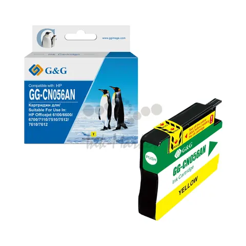 Картридж GG 933XL GG-CN056AN для HP Officejet 6100, 6600, 6700, 7510, 7612, 7110, 7610, желтый (825 стр.)