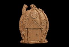 Силиконовый молд № 437 Домик 2 D( серия домики для гномов и фей)