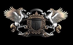 Силиконовый молд № 2623 Пегасы