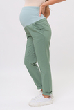 Брюки для беременных 12625 пыльно-зеленый