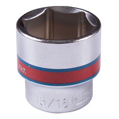 KING TONY (333530S) Головка торцевая стандартная шестигранная 3/8", дюймовая 15/16"