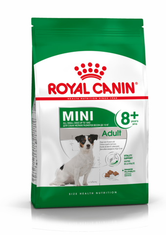 Royal Canin Mini Adult 8+ сухой корм для собак мелких пород старше 8 лет 4кг