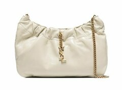 Кожаная сумка-хобо Saint Laurent Pacpac белый
