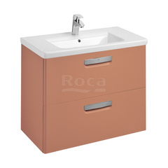 Roca ZRU9307839 The Gap Тумба под умывальник подв., 2 ящика, 800 мм, Терракота фото