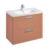 Roca ZRU9307839 The Gap Тумба под умывальник подв., 2 ящика, 800 мм, Терракота