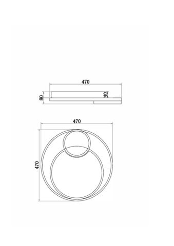 Потолочный светодиодный светильник Freya Nation Market FR10028CL-L80W