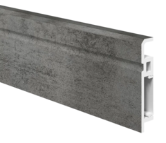 Напольный плинтус ПВХ Foresta Aviv Бетон Невский FA 017 2000х70х13 мм