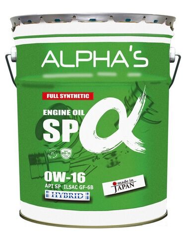 Масло моторное ALPHA'S 810046 0W-16 SP 20L