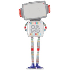 Г Фигура 3D, Робот, Happy Birthday, 62