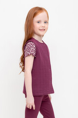 жилет  для девочки  КР 302576/насыщенная клюква к497