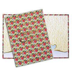 Папка с файлом А4, Свидетельство о браке, ламинированная, "Розовые розы"