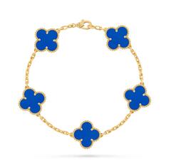 Винтажный браслет Van Cleef & Arpels Alhambra, 5 мотивов