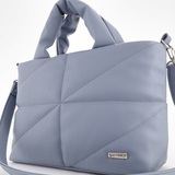 Сумка Саломея 199 гладкий серо-голубой