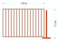 Ограждение для аттракционов 1.5 м