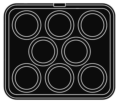 Форма для тарталетницы Pavoni COOKMATIC 6