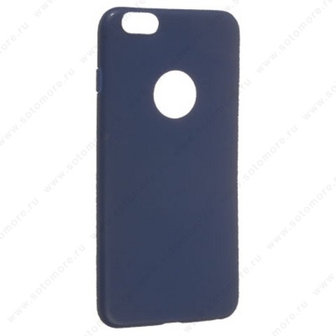 Накладка силиконовая Soft Touch ультра-тонкая для Apple iPhone 6s Plus/ 6 Plus синий
