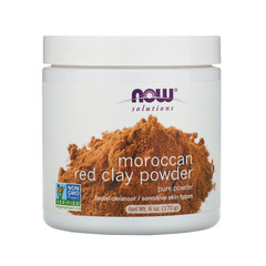 Now Foods, Решения, марокканская красная глина в порошке, 170 г