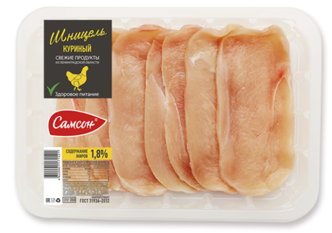 Шницель куриный охлажденный "Самсон", 350г