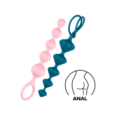 Набор анальных стимуляторов Love Beads от Satisfyer разноцветные (2 шт)