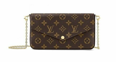 Клатч Louis Vuitton Felicie канва Monogram коричневый