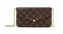 Клатч Louis Vuitton Felicie канва Monogram коричневый