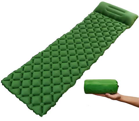Картинка коврик надувной Skully  green - 1