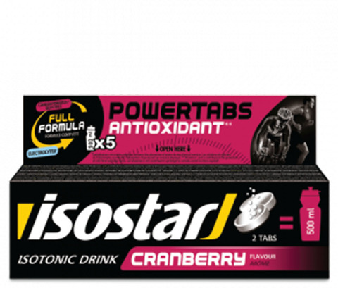 Изотоник Isostar в таблетках Powertabs Antioxidant клюква